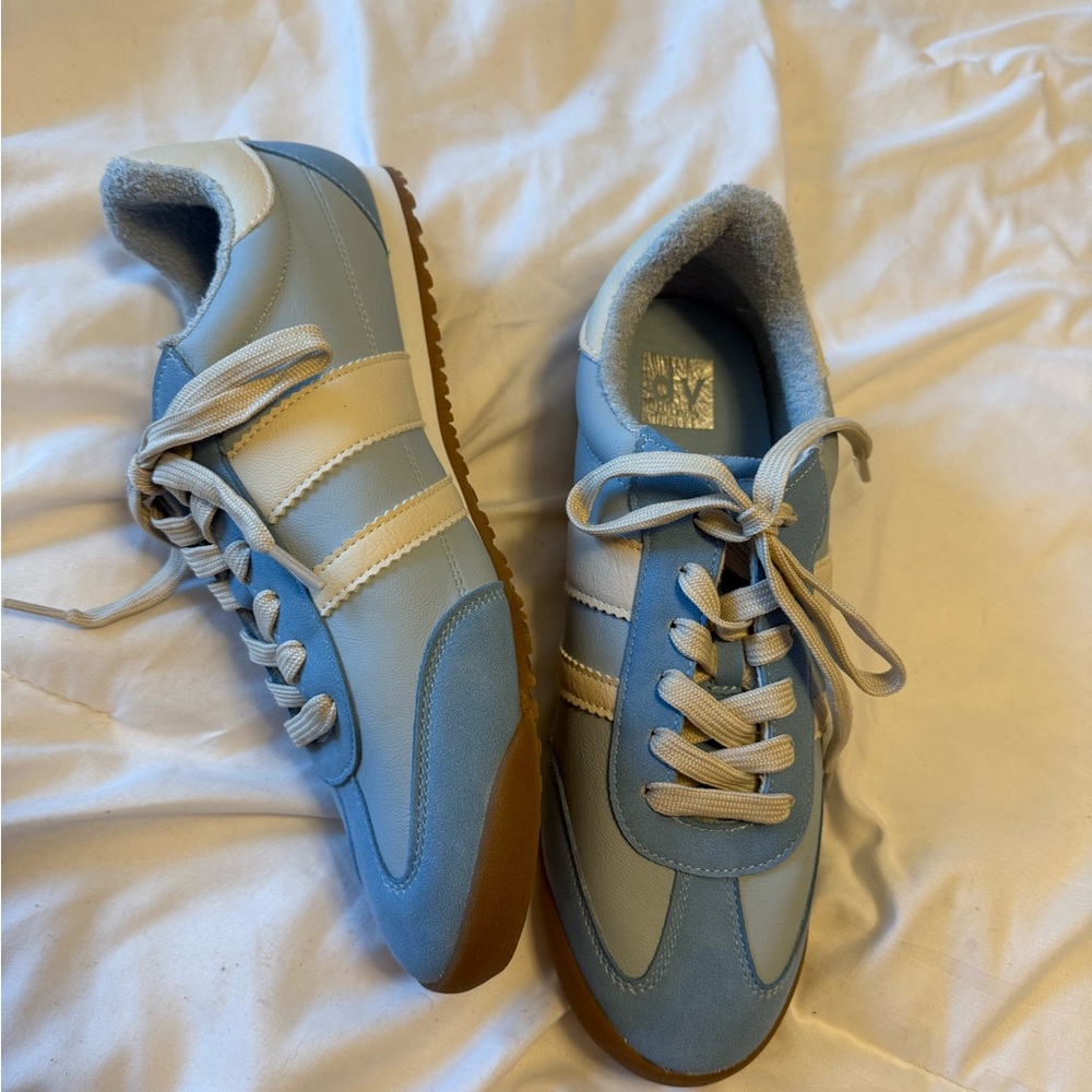 DV by Dolce Vita Blue and Cream Sneakers